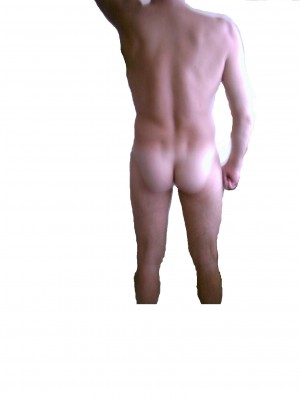 Zie op de foto mijn gespierde bottom kontje